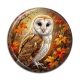 Cabochon Résine - hibou