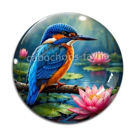 Cabochon Verre - oiseaux
