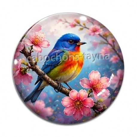 Cabochon Verre - oiseaux