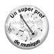 Cabochon Verre - un super prof de musique