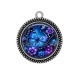 Pendentif Cabochon Argent - papillon