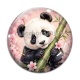 Cabochon Verre - panda