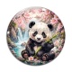 Cabochon Verre - panda