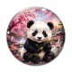 Cabochon Verre - panda