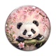 Cabochon Verre - panda