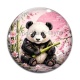 Cabochon Verre - panda