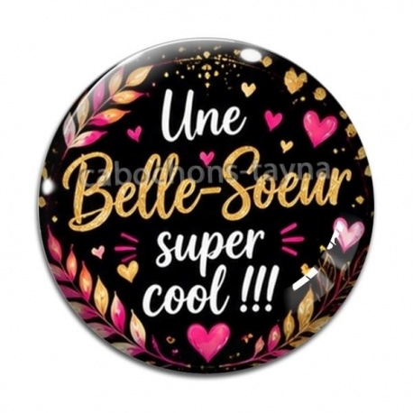 Cabochon Verre - une belle soeur super cool