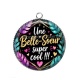Pendentif Cabochon Argent - une belle soeur super cool