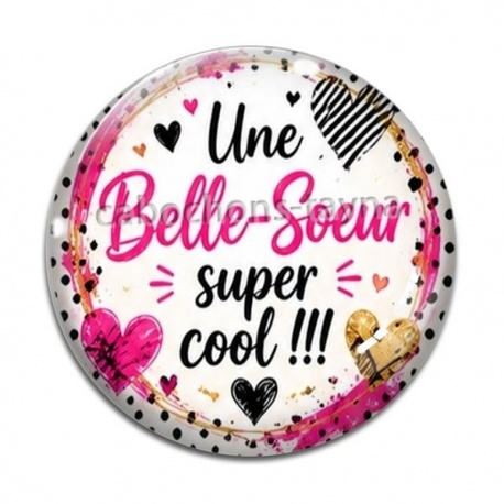 Cabochon Verre - une belle soeur super cool