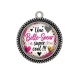Pendentif Cabochon Argent - une belle soeur super cool