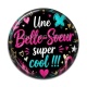 Cabochon Résine - une belle soeur super cool