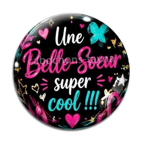 Cabochon Verre - une belle soeur super cool