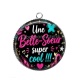 Pendentif Cabochon Argent - une belle soeur super cool