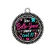 Pendentif Cabochon Argent - une belle soeur super cool