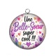 Pendentif Cabochon Argent - une belle soeur super cool