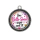 Pendentif Cabochon Argent - une belle soeur super cool
