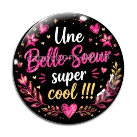 Cabochon Verre - une belle soeur super cool