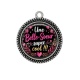 Pendentif Cabochon Argent - une belle soeur super cool