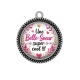 Pendentif Cabochon Argent - une belle soeur super cool