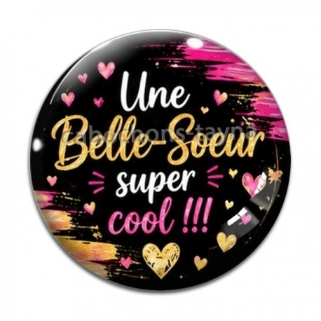 Cabochon Verre - une belle soeur super cool