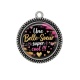 Pendentif Cabochon Argent - une belle soeur super cool