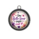 Pendentif Cabochon Argent - une belle soeur super cool