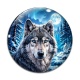 Cabochon Verre - loup