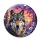 Cabochon Verre - loup