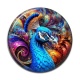 Cabochon Résine - paon