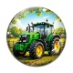 Cabochon Verre - tracteur