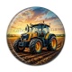 Cabochon Résine - tracteur