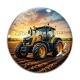 Cabochon Verre - tracteur