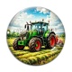 Cabochon Verre - tracteur