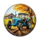 Cabochon Résine - tracteur