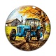 Cabochon Verre - tracteur