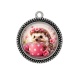Pendentif Cabochon Argent - hérisson