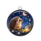 Pendentif Cabochon Argent - hérisson