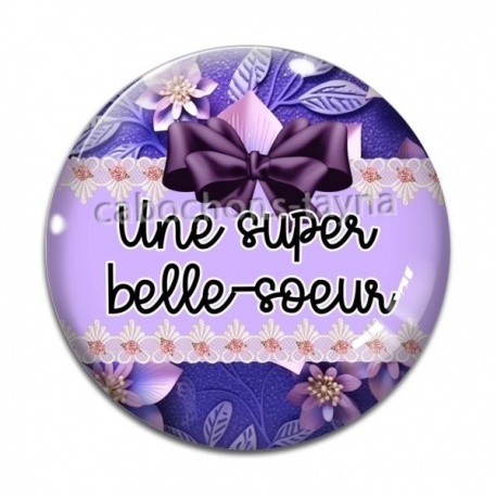 Cabochon Verre - une super belle soeur