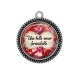 Pendentif Cabochon Argent - une belle soeur formidable