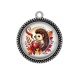 Pendentif Cabochon Argent - hérisson