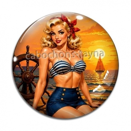 Cabochon Verre - pin up