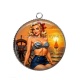 Pendentif Cabochon Argent - pin up