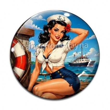 Cabochon Verre - pin up