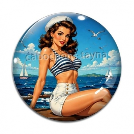 Cabochon Verre - pin up