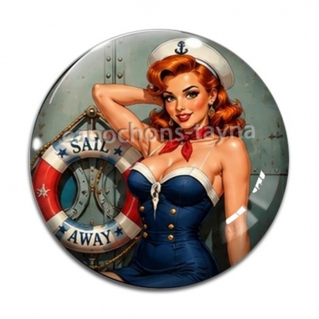 Cabochon Verre - pin up