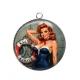 Pendentif Cabochon Argent - pin up