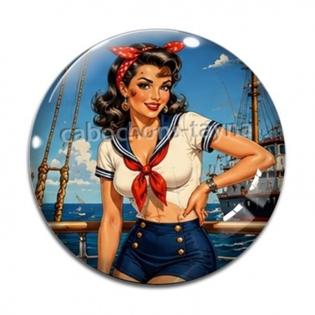 Cabochon Verre - pin up