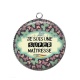 Pendentif Cabochon Argent - super maîtresse