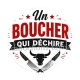 un boucher qui déchire