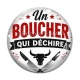 Cabochon Verre - un boucher qui déchire
